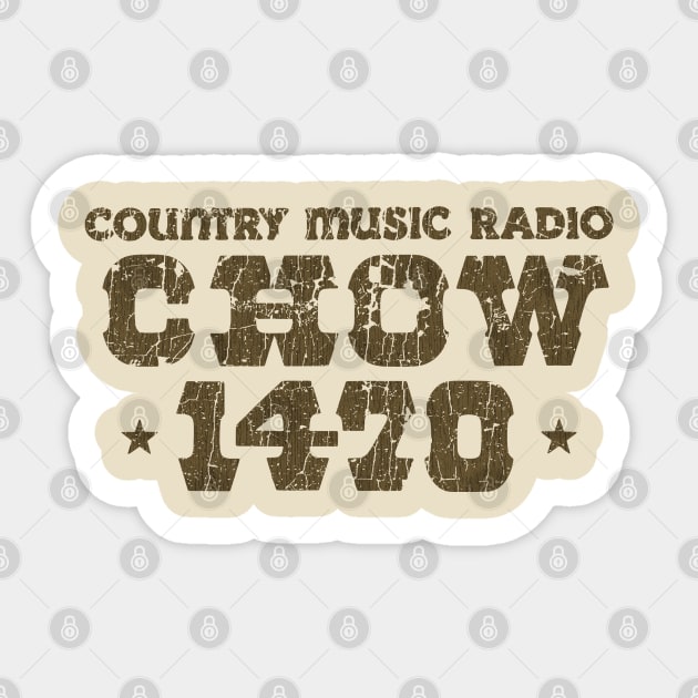 CHOW 1470 AM Sticker by JCD666